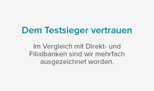 dem Testsieger vertrauen