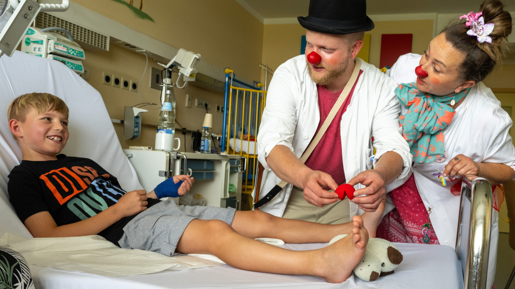 KlinikClowns bei der Visite